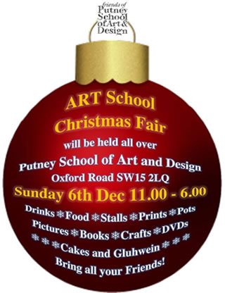 First Christmas Fair at Putney School of Art & Design