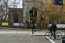 Warning to Cyclist Jumping Red Lights on Putney High Street