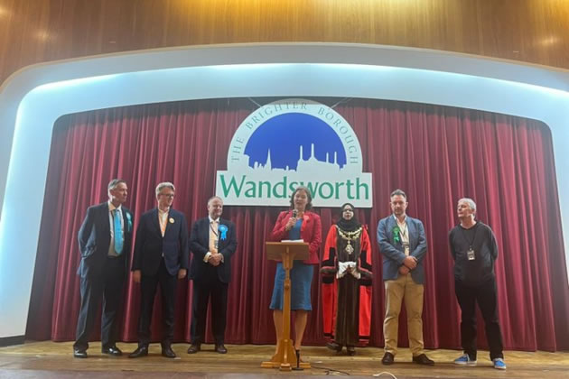 Fleur Anderson gives her acceptance speech after the count