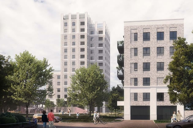 CGI of the proposals for the Lennox Estate, Roehampton. Picture: Wandsworth Council/HCUK Group 