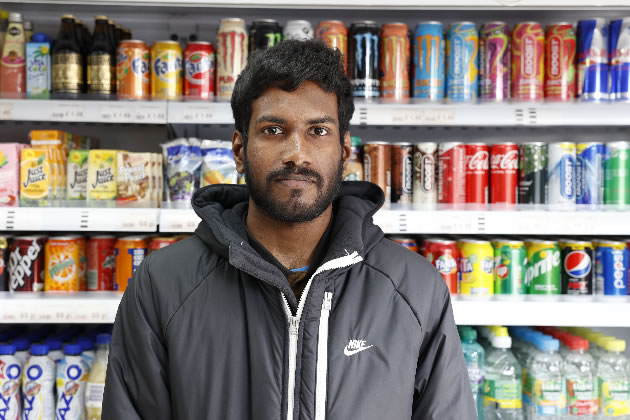 Prasannah Thurairajah, 23, at Roehampton Local on the high street