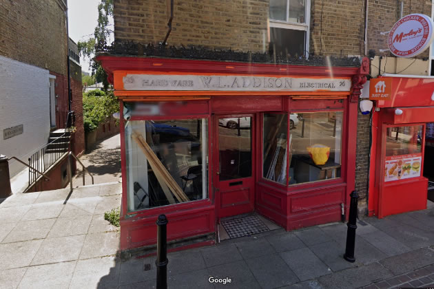 The former Addison ironmonger’s shop in Roehampton High Street