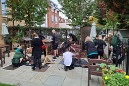 Care Home Joins with School for Intergenerational DIY Project