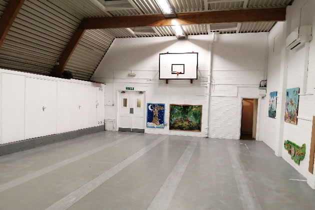 Volunteers hard at work in St. Margaret's Church Hall 