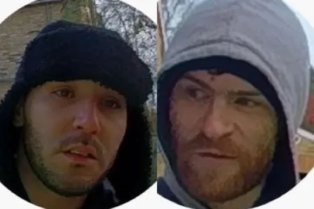 Close ups of the two men sought in connection with West Hill burglary 