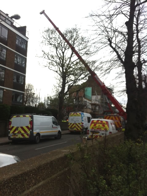 Barnes House collapses