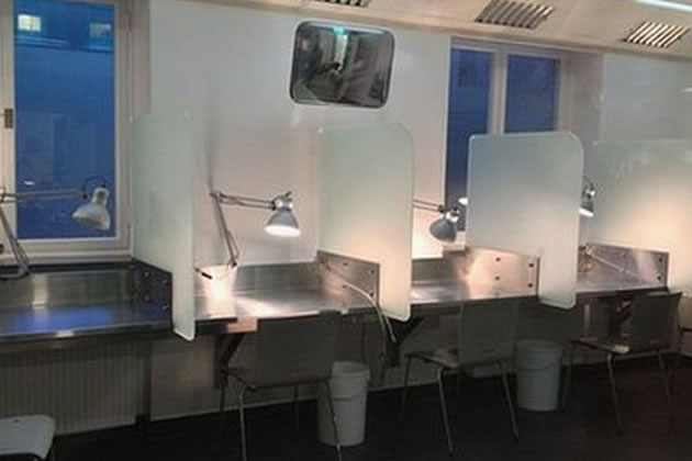A drug consumption room in Denmark