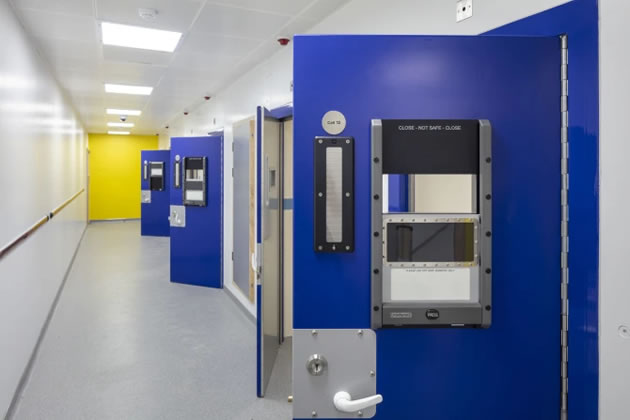 The custody suite at Hammersmith Police Station