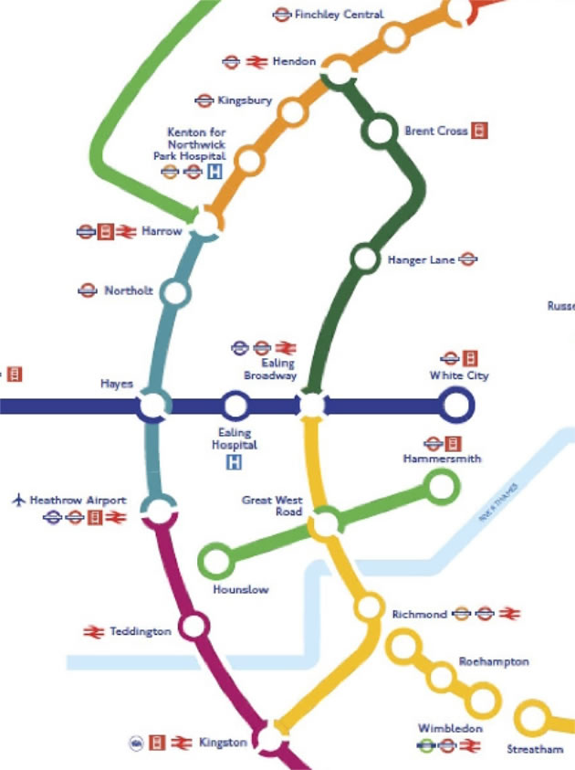 Map of local 'Superloop 2' routes.